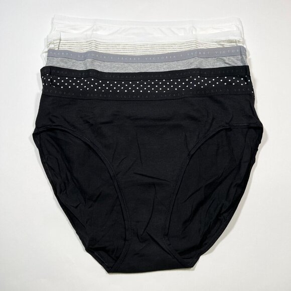 Victoria Secret XXL 2XL Brief Panties High Waist Leg Cotton Gift Set - Lot of 5 - Picture 4 of 9